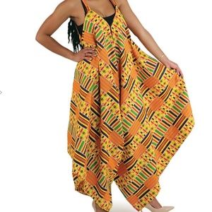 African Kente Jumpsuit